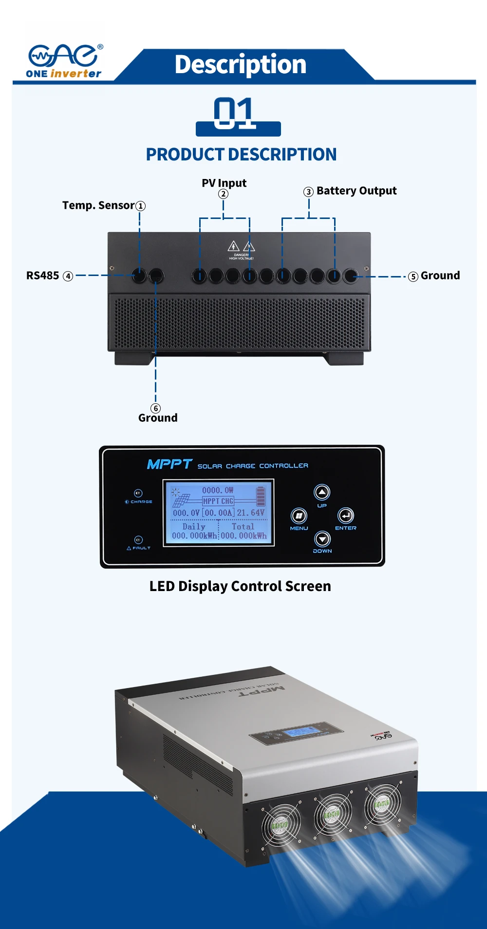 100A Solar Charger Controller 100A Solar Charger Controller